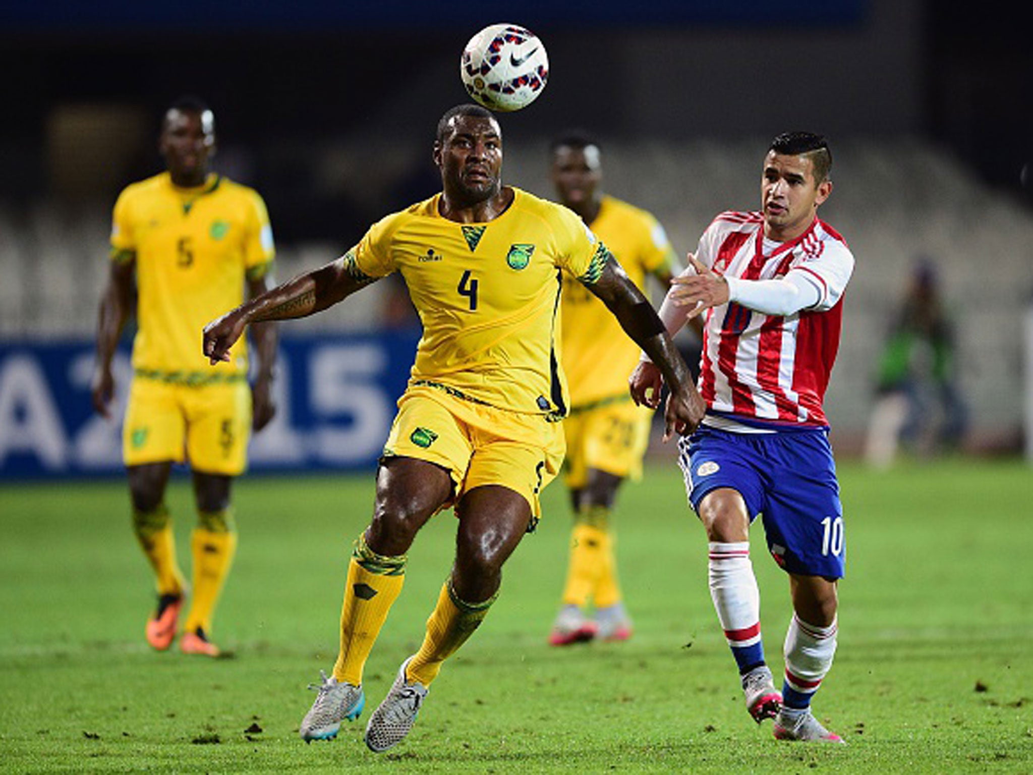 &#13;
Premier League winner Wes Morgan is part of the Jamaica squad for the tournament (Getty)&#13;
