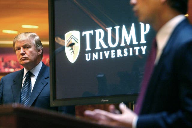 Trump University has been accused of draining students financially 