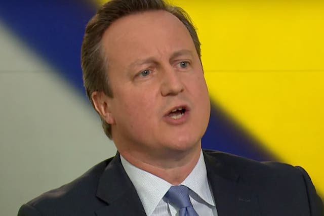 David Cameron faces a studio audience to make the case for staying in the EU