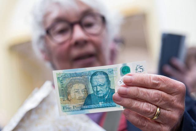 'It was lovely to speak to you today. £5 note enclosed, I don't need it at my time of life' a note said