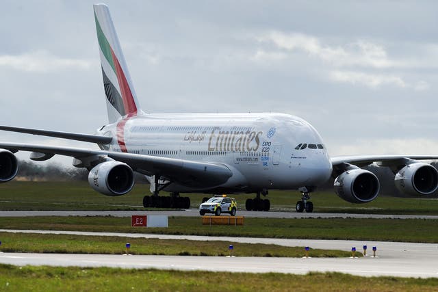 An Emirates Airline Airbus A380