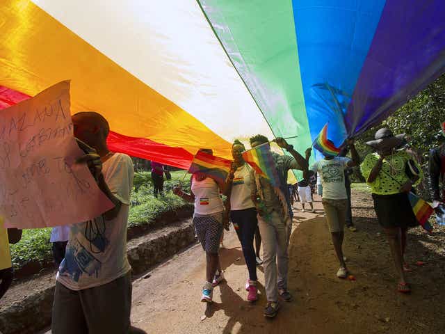Uganda has notoriously draconian anti-homosexuality laws with 'offenders' facing life imprisonment