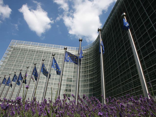 Berlaymont building, headquarters of the European Union Commission in Brussels