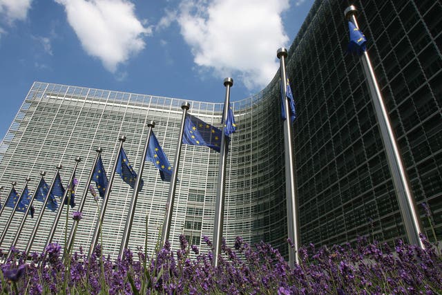Berlaymont building, headquarters of the European Union Commission in Brussels