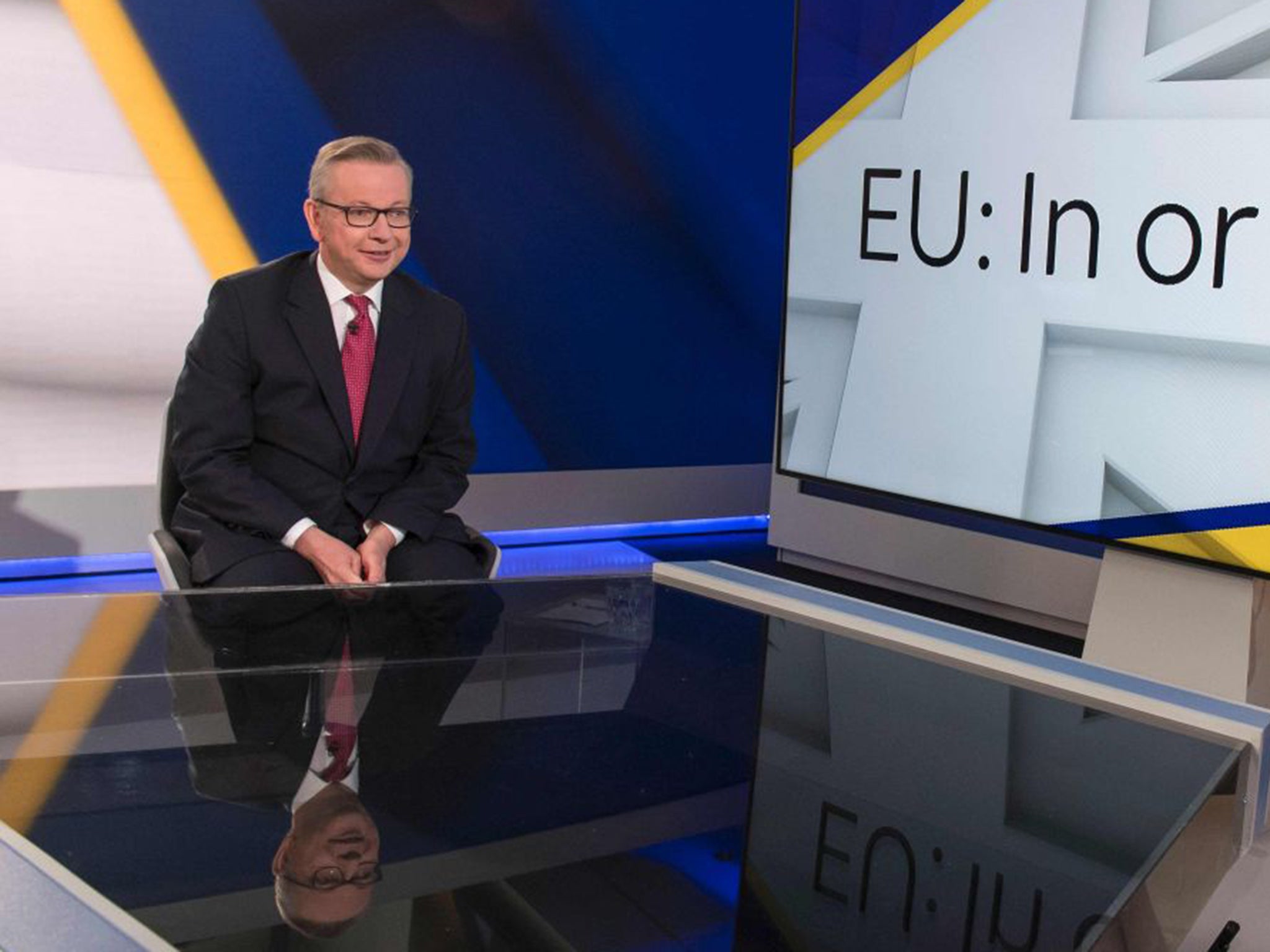 Michael Gove appearing on Sky News this week