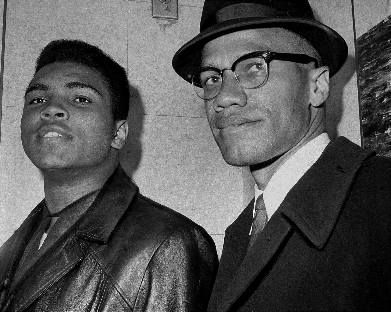 Muhammad Ali with Nation of Islam leader Malcolm X