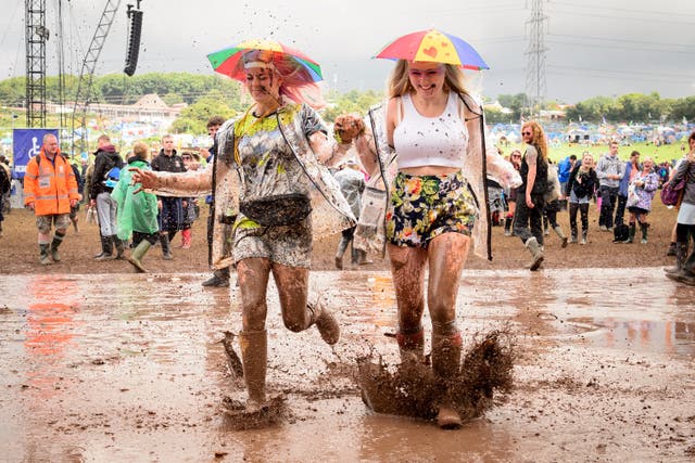 Imagine doing this if you'd forgotten your wellies...