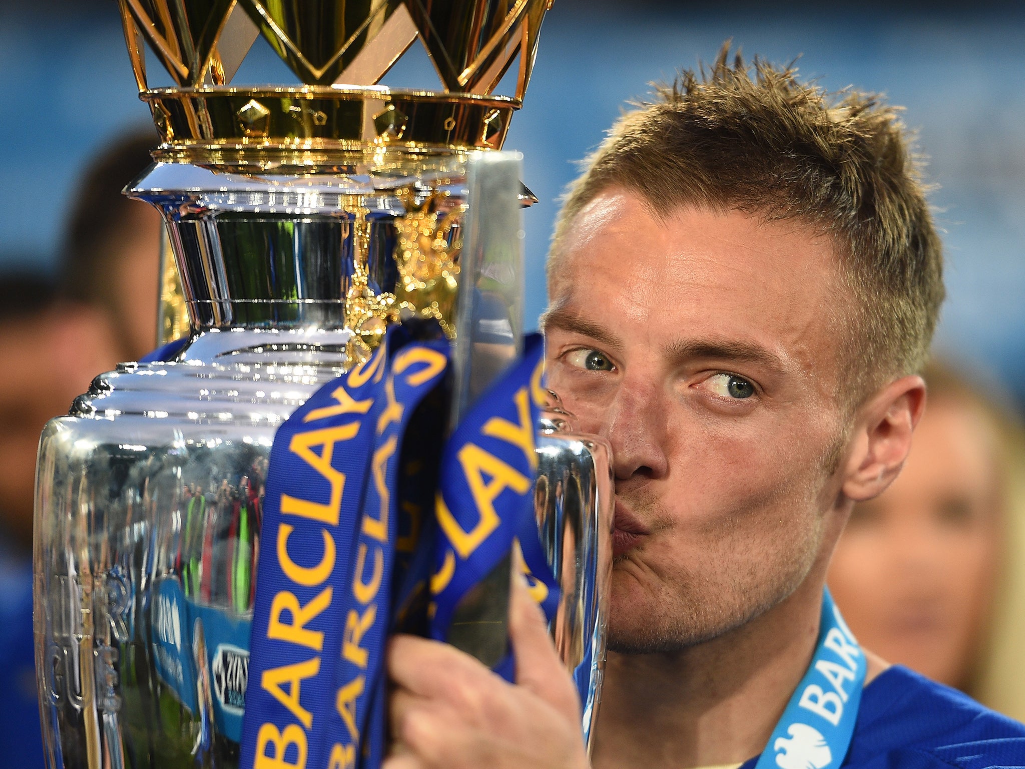 Jamie Vardy scored 24 goals in Leicester's league-winning campaign