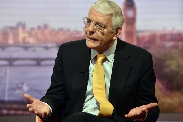 Former Conservative prime minister John Major attacked the Brexit campaign on Sunday's 'Andrew Marr Show'