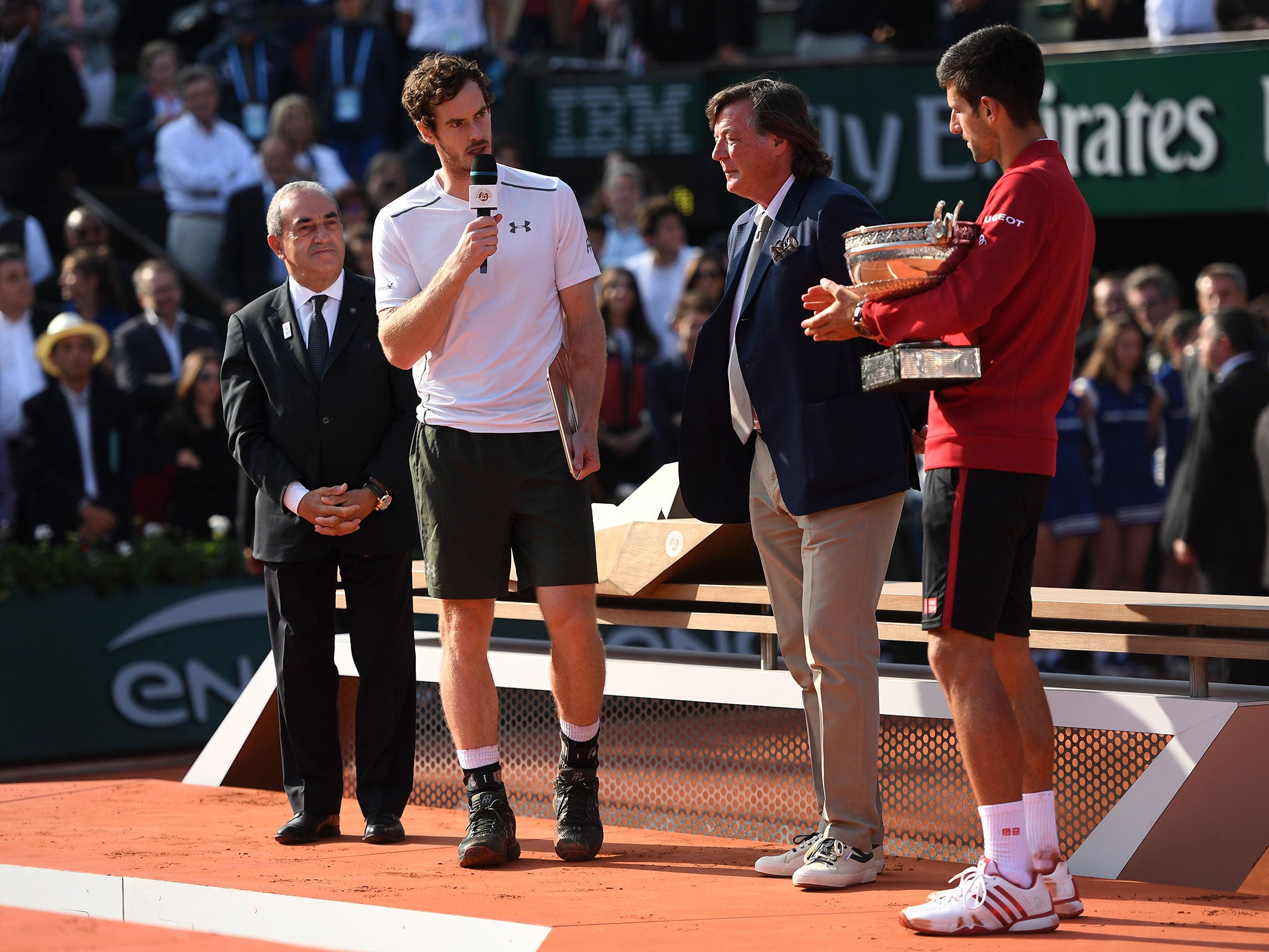 Andy Murray ran out of steam in losing to Novak Djokovic in the French Open final