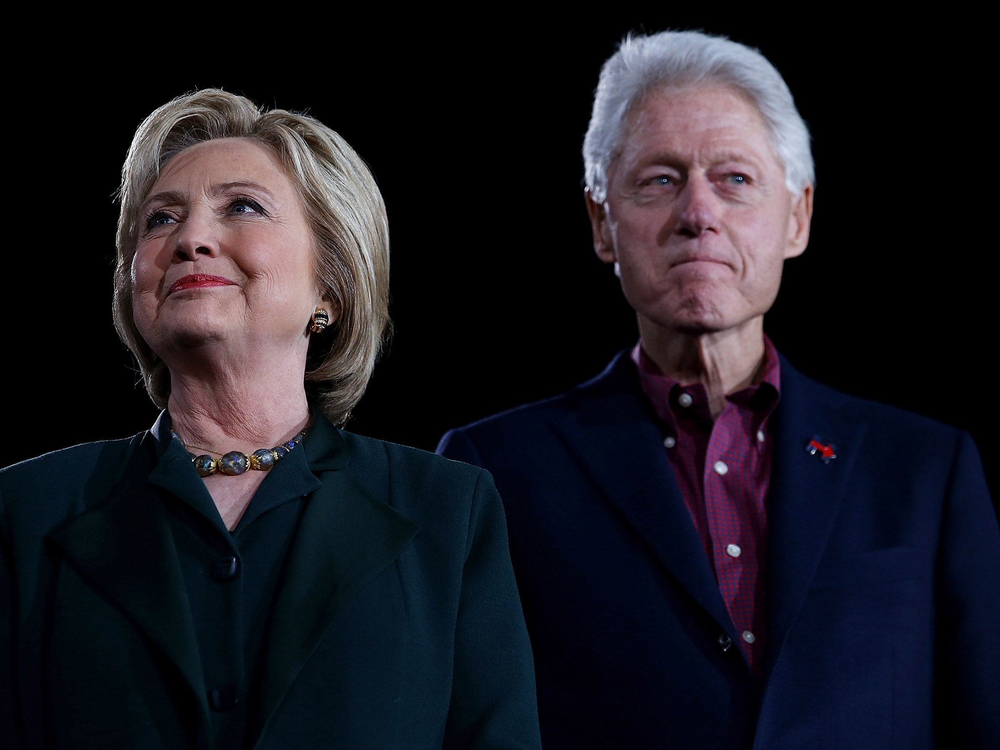 Hillary Clinton and Bill Clinton on the campaign trail