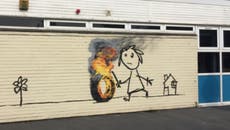 Banksy painting appears on wall of Bristol Bridge Farm primary school