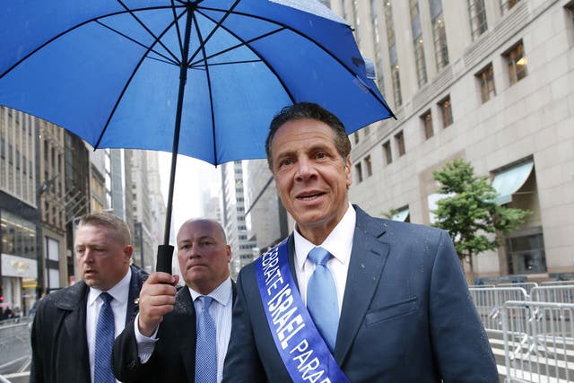 Mr Cuomo joined the city's 'Celebrate Israel Parade' after announcing the divestment