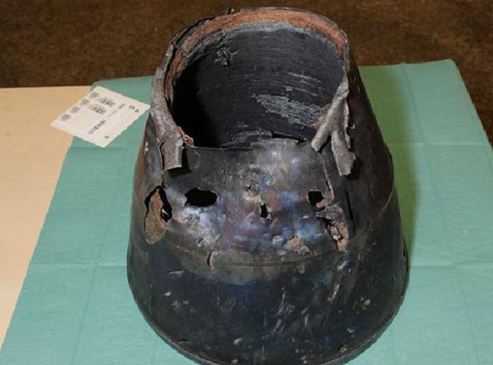 The international Joint Investigation Team image shows a missile venturi tube