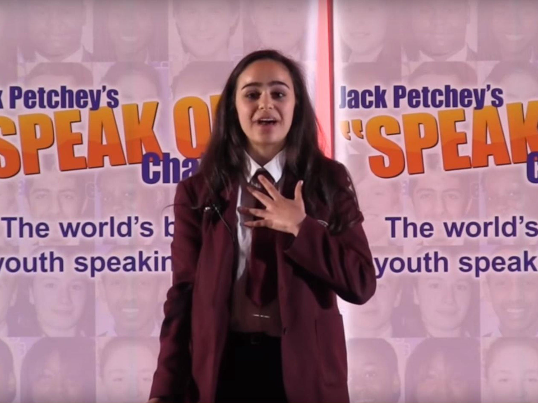 Leanne Mohamad, of Wansted High School, won the Redbridge borough title in the "Speak Out" competition for teenagers