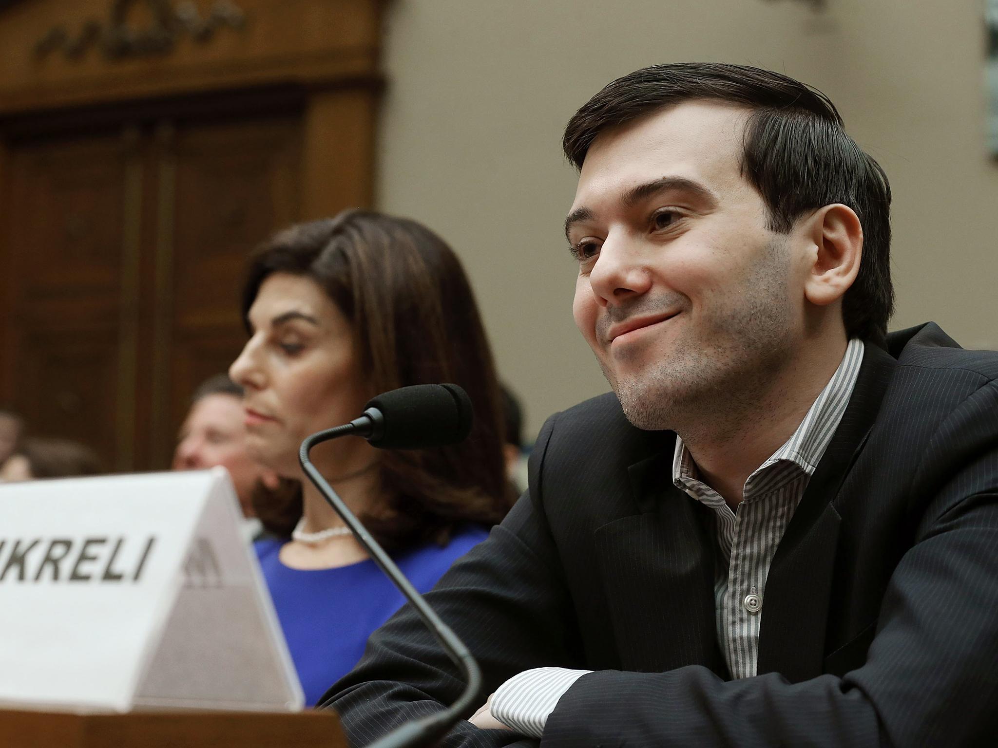 Martin Shkreli appears before House Oversight and Government Reforms Committee in February Mark Wilson/Getty