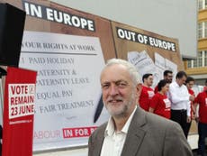 EU referendum: Jeremy Corbyn makes last minute plea to young people who aren't registered to vote
