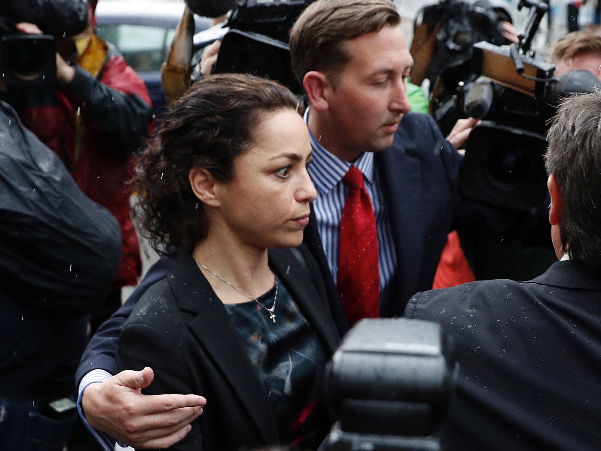 Former Chelsea doctor Eva Carneiro leaves Croydon Employment Tribunal after reaching a settlement with Jose Mourinho