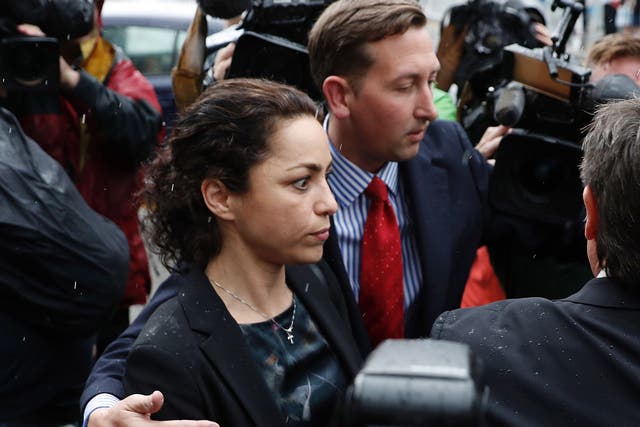 Former Chelsea doctor Eva Carneiro leaves Croydon Employment Tribunal after reaching a settlement with Jose Mourinho