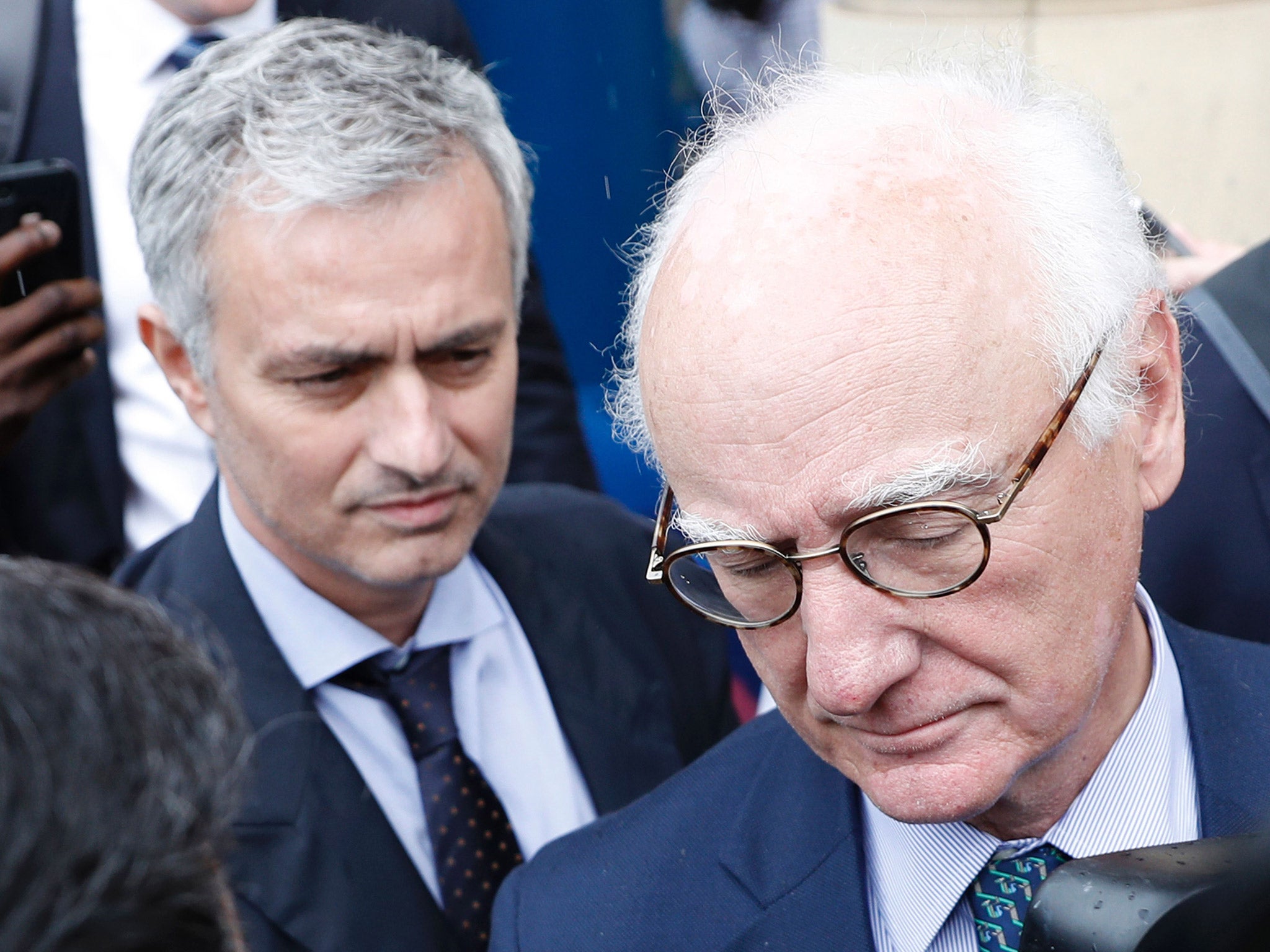 Jose Mourinho and Chelsea chairman Bruce Buck leave Croydon Employment Tribunal