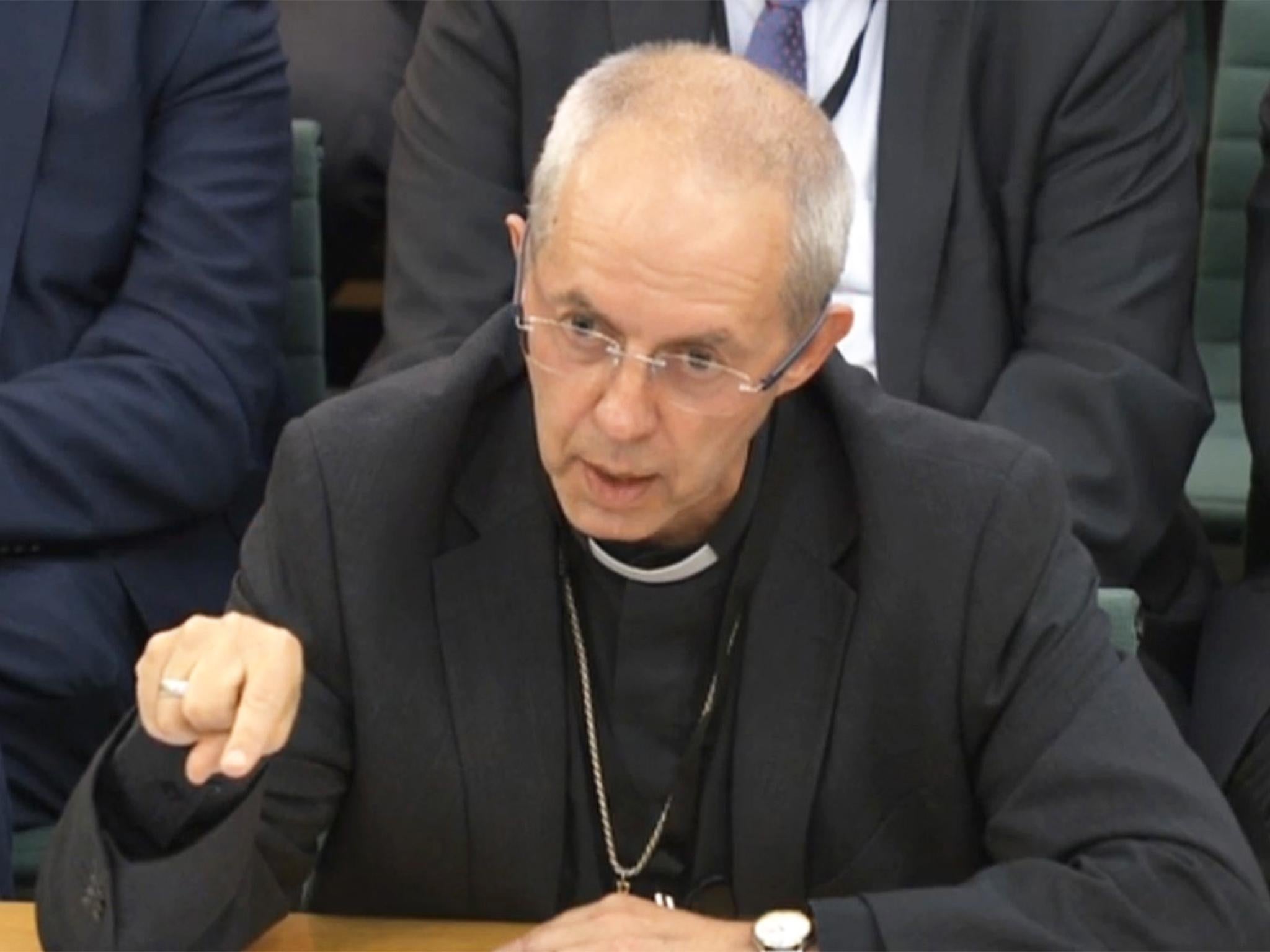 The Archbishop of Canterbury issued 'unreserved and unequivocal' apology (file image)