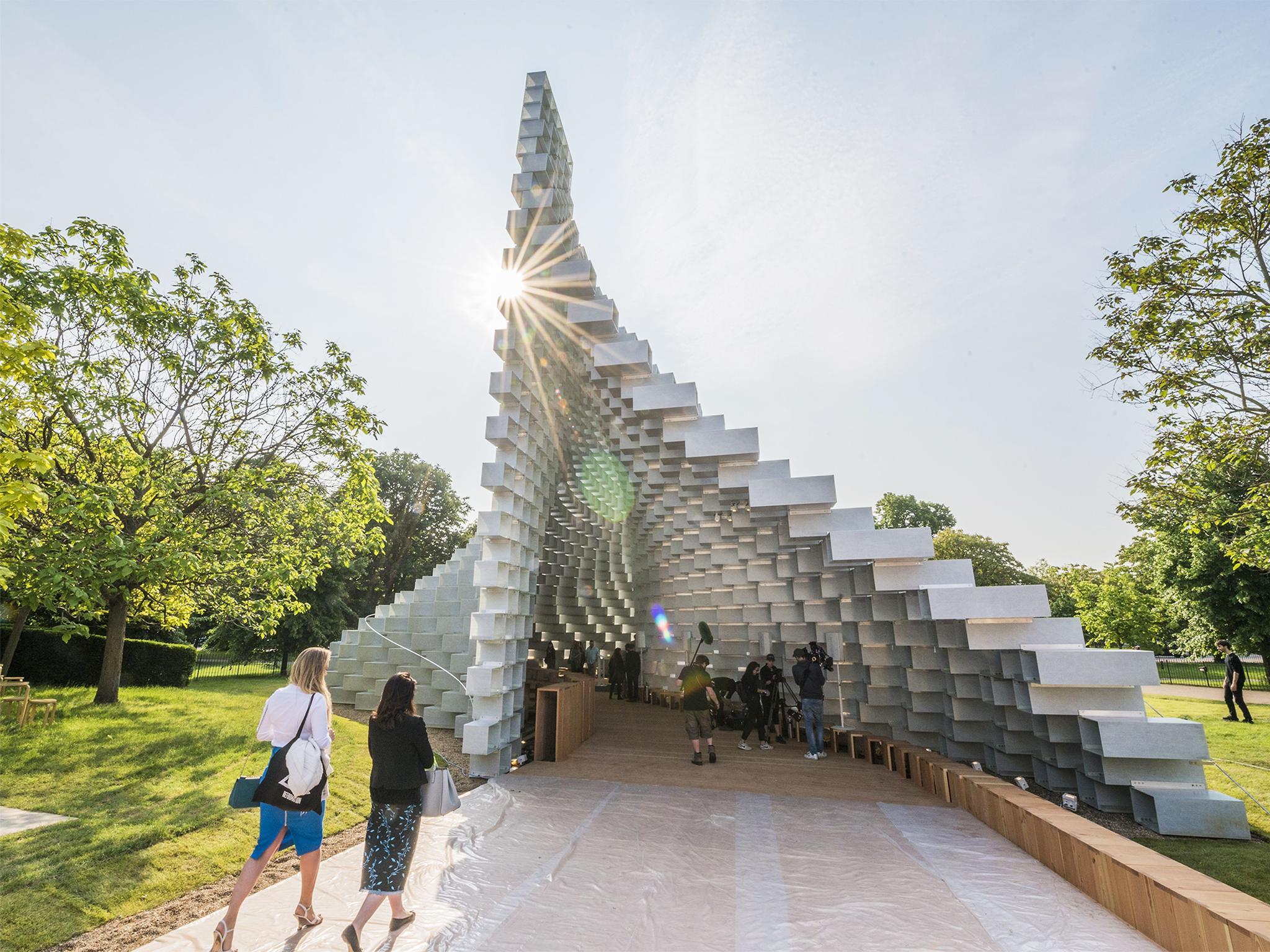 Distorted: The new pavilion was designed by Bjarke Ingels