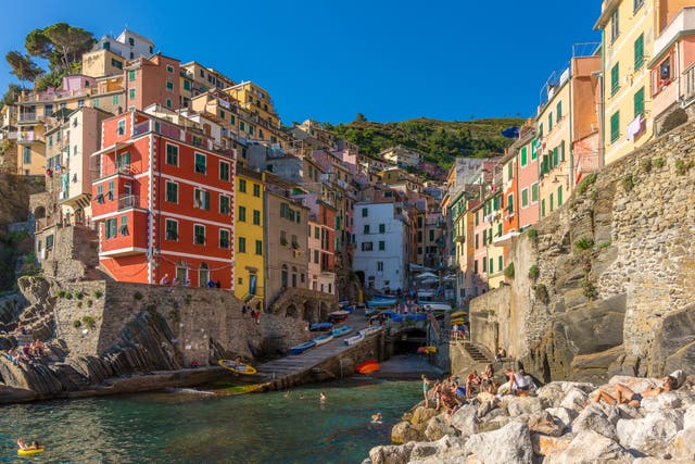 The colourful houses of Riomaggiore