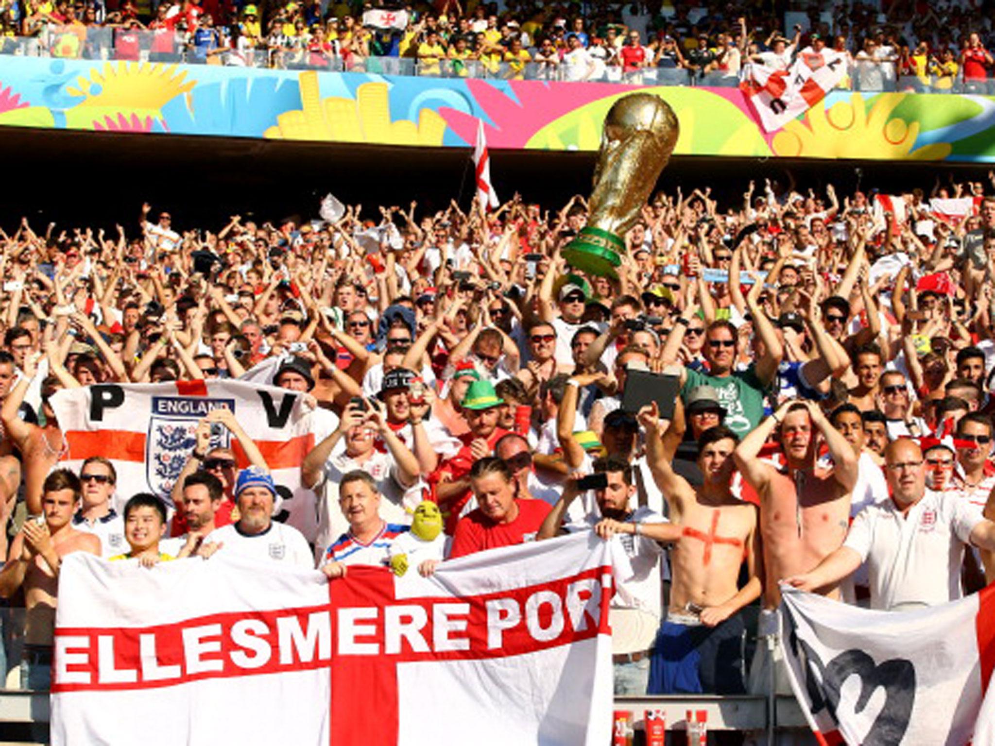&#13;
England supporters are expected to travel in large numbers to France for this month's tournament (Getty)&#13;