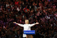 US election 2016: Hillary Clinton claims the Democratic presidential nomination, shattering 'hardest, highest' glass ceiling