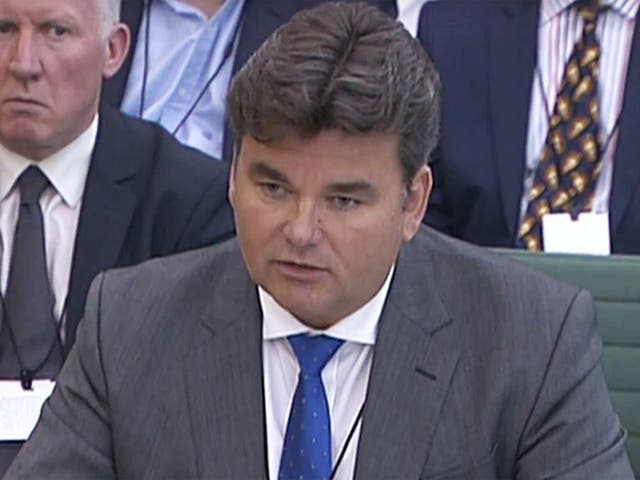 Dominic Chappell being questioned before the Business Innovation and Skills Committee in June
