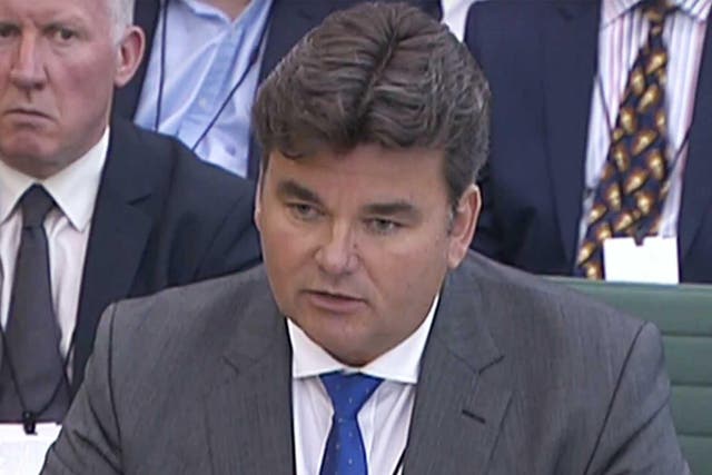 Dominic Chappell being questioned before the Business Innovation and Skills Committee in June
