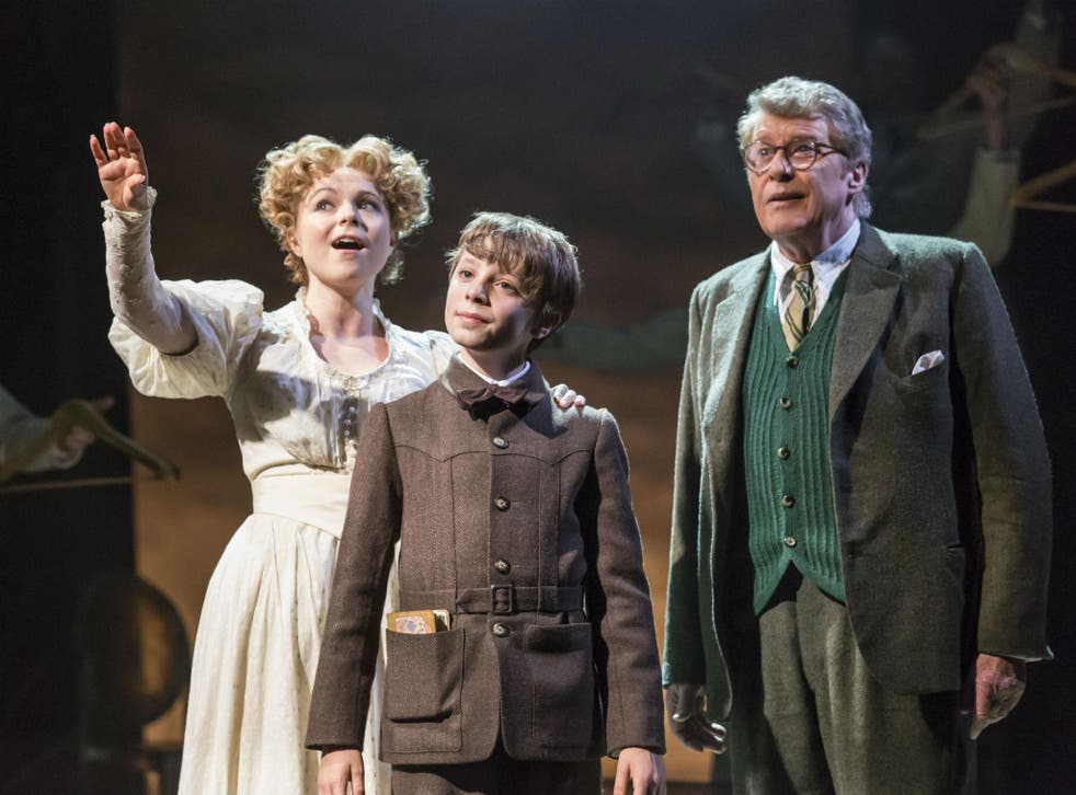 Gemma Sutton, William Thompson and Michael Crawford in a scene from The Go-Between at Apollo Theatre