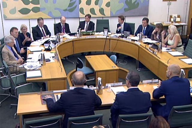 Former BHS bosses received a grilling from MPs at Portcullis House