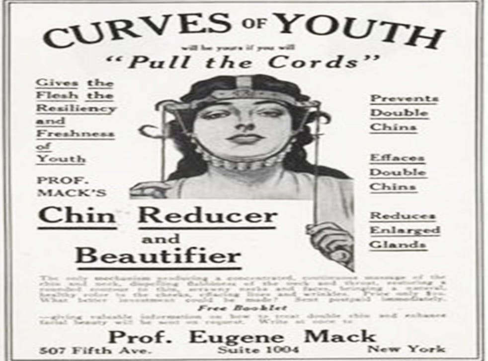 Adverts for devices promising to roll back the years were common in women’s magazines around the turn of the 20th century