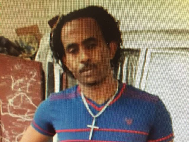 Medhanie Mered, a 35-year-old Eritrean man accused of heading a prolific people smuggling operation