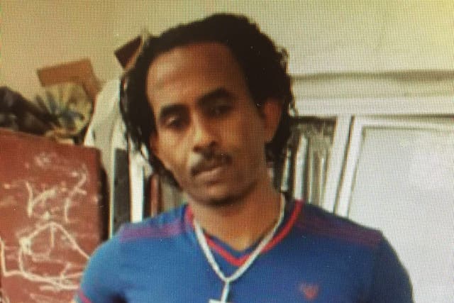Medhanie Mered, a 35-year-old Eritrean man accused of heading a prolific people smuggling operation