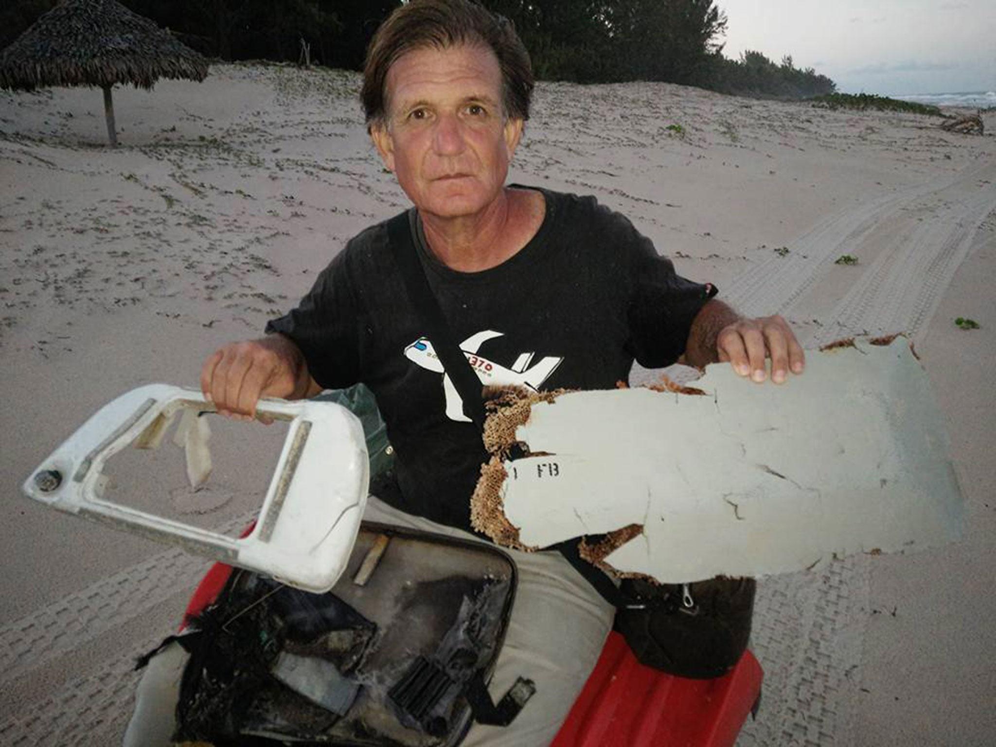 The latest debris was found by adventurer Blaine Gibson on a beach in Madagascar