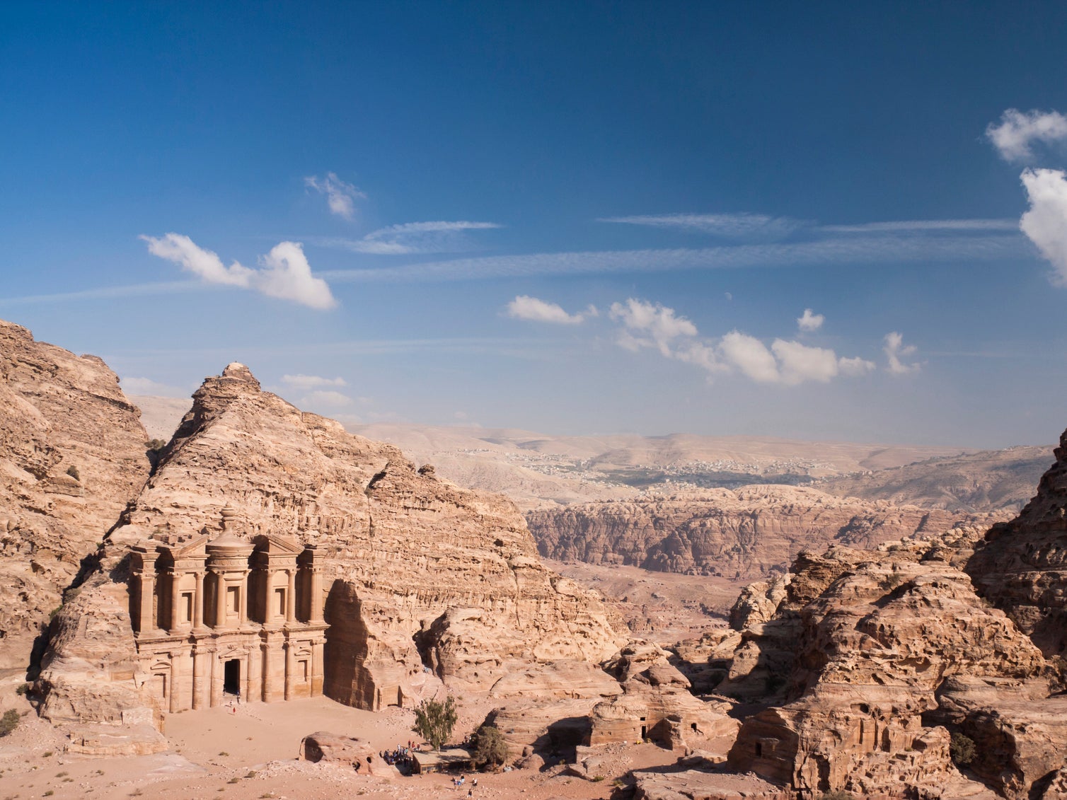 The monastery at Petra in Jordan is one of the new seven wonders of the world