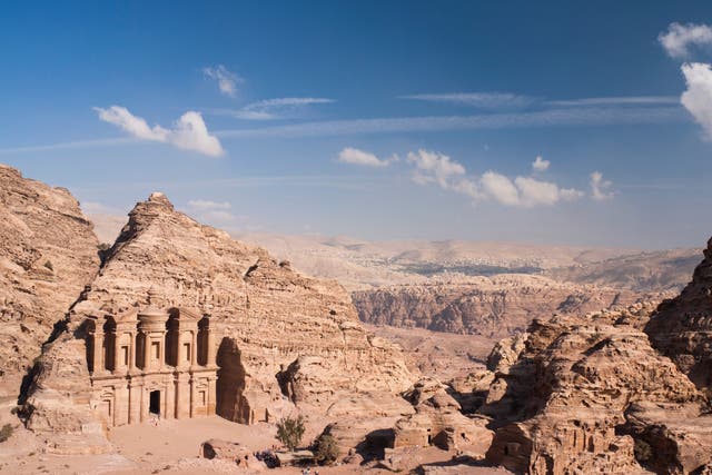 The monastery at Petra in Jordan is one of the new seven wonders of the world