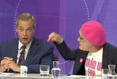 Eddie Izzard and Nigel Farage told to 'shut up' during tense BBC's Question Time debate