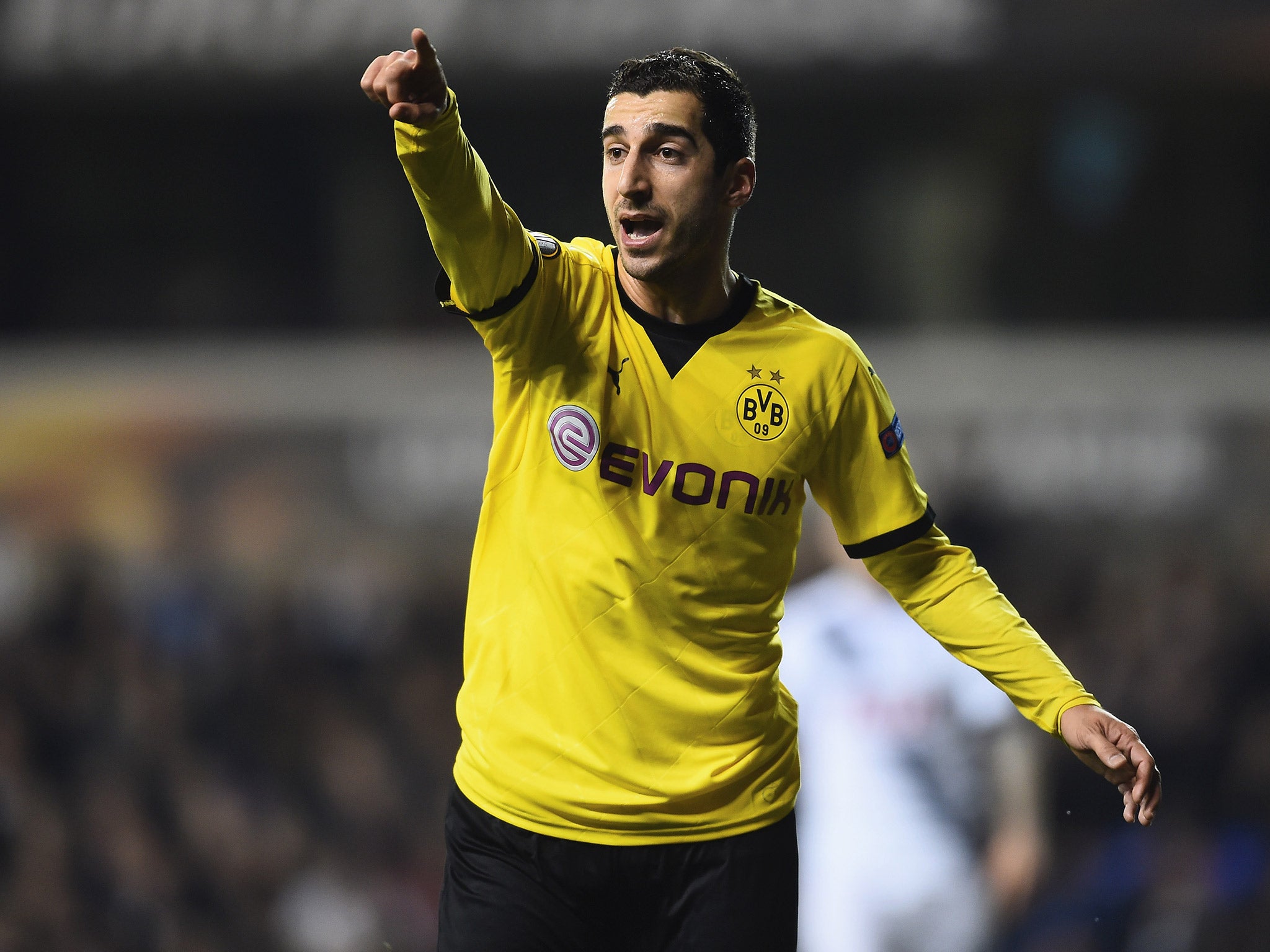Henrikh Mkhitaryan is available for £25m with both Arsenal and Manchester United interested