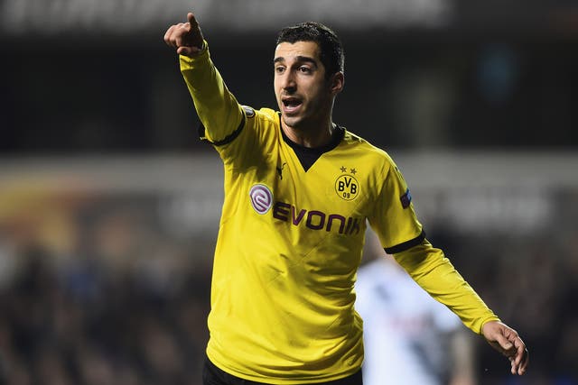 Henrikh Mkhitaryan is available for £25m with both Arsenal and Manchester United interested