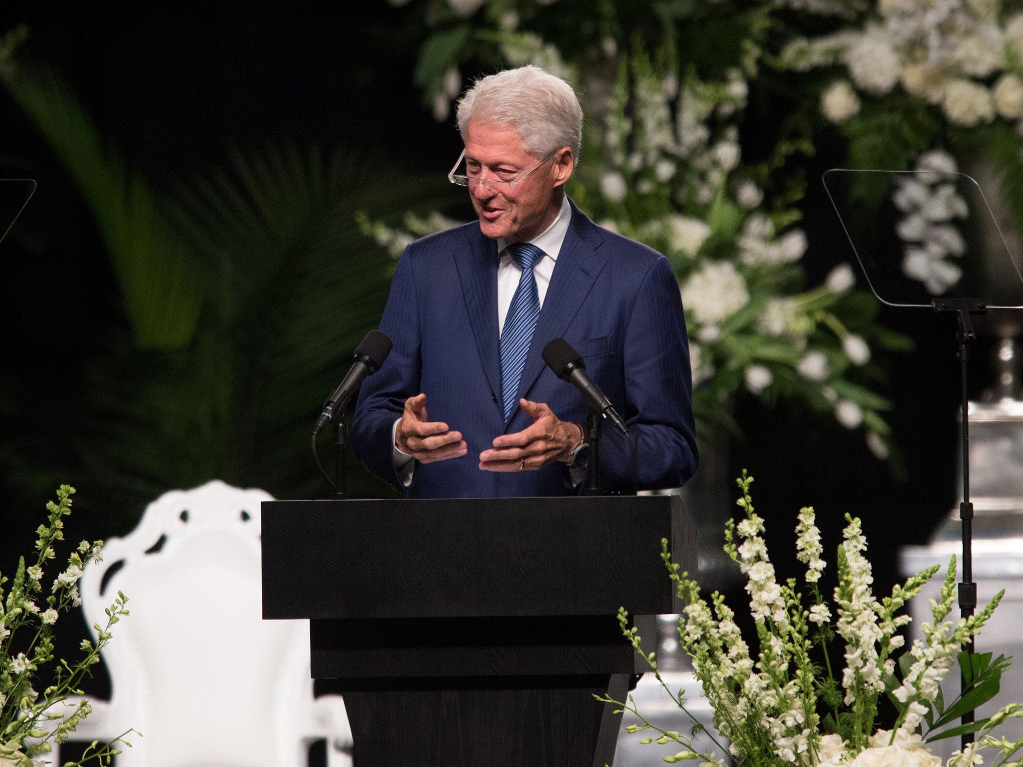 Former US President Bill Clinton wrapped up proceedings