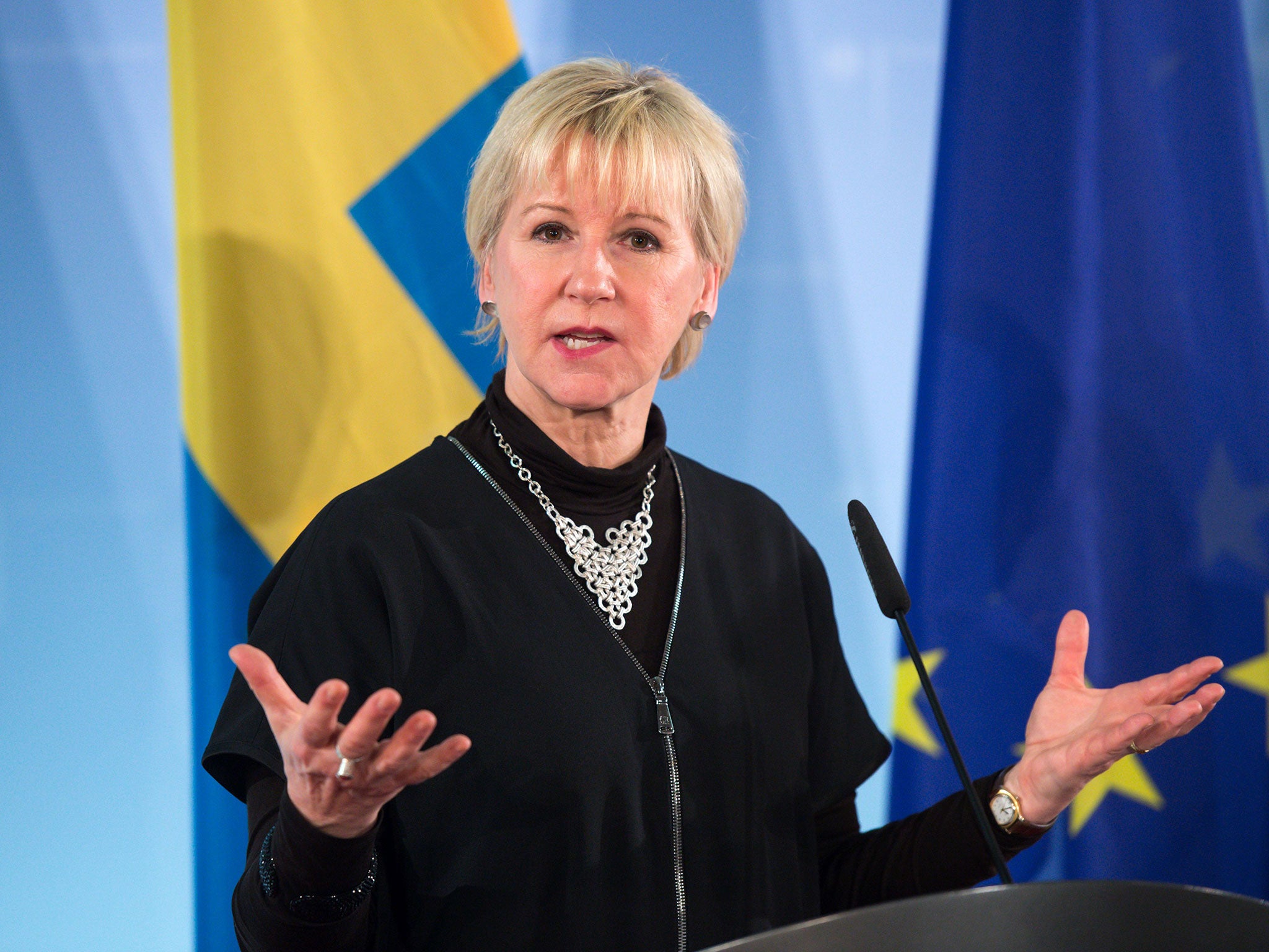 Swedish foreign minister Margot Wallstrom