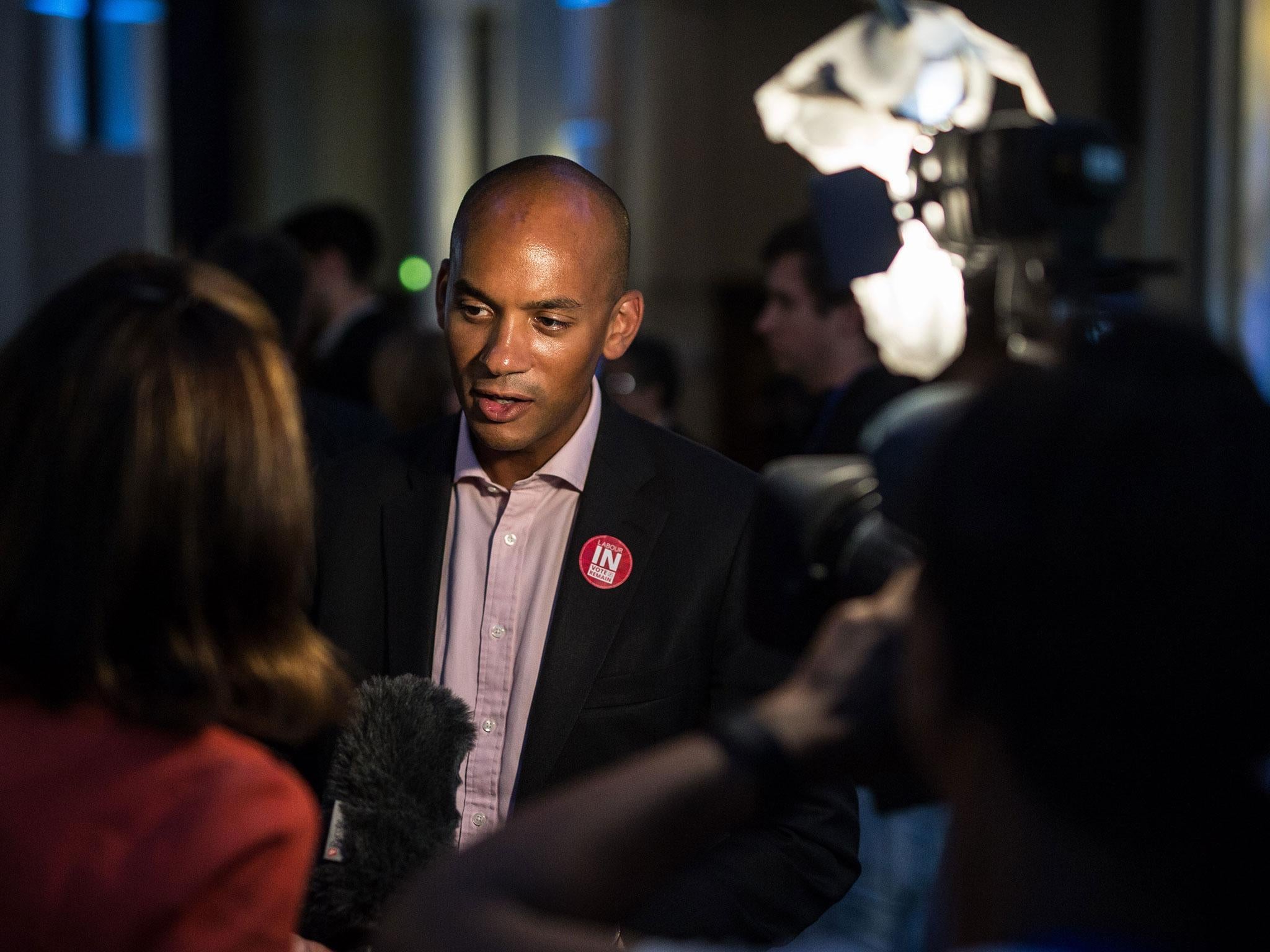 Chuka Umunna was one of Labour's leading Remain campaigners