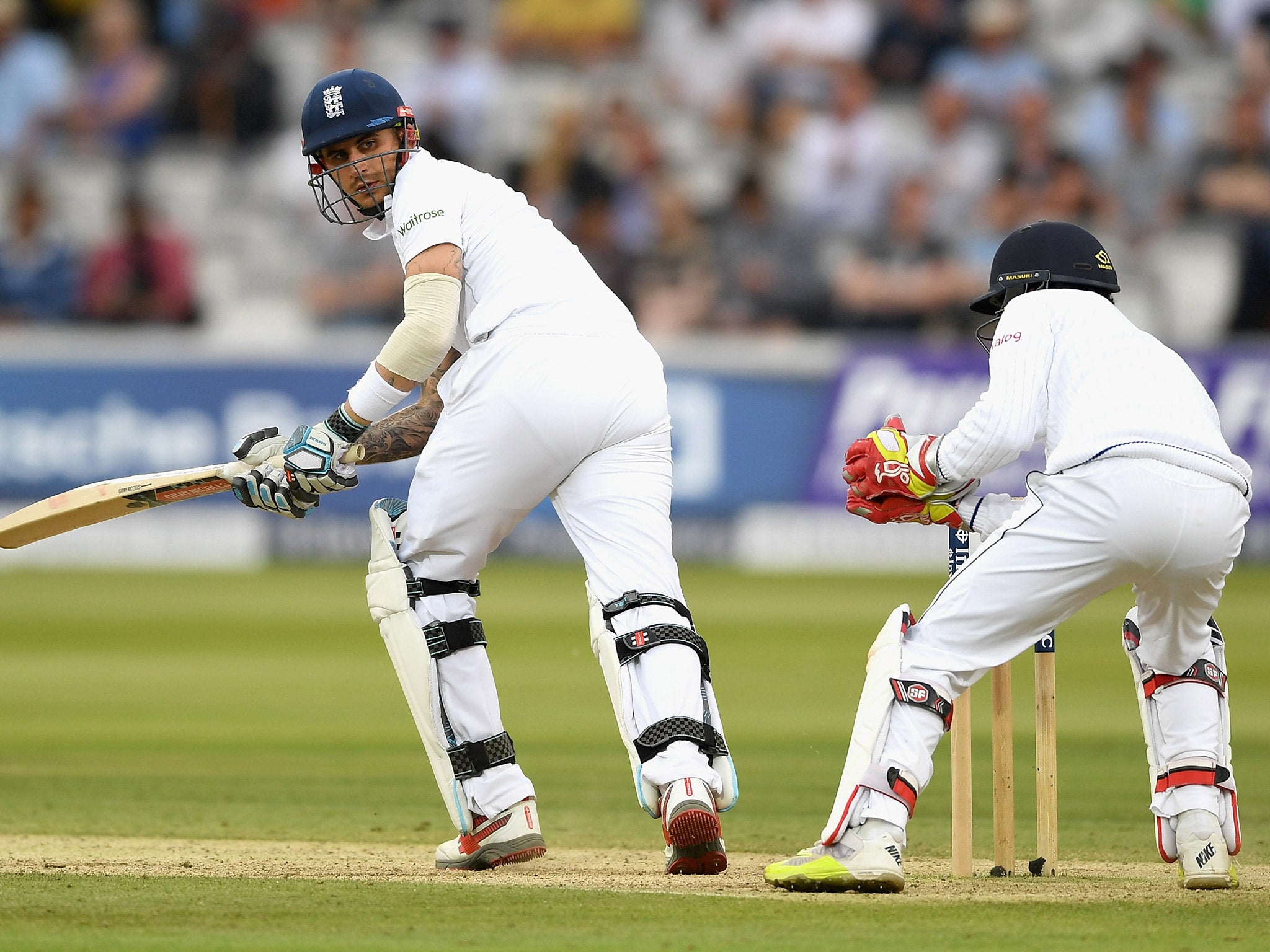 Alex Hales ended day three on 41 not-out
