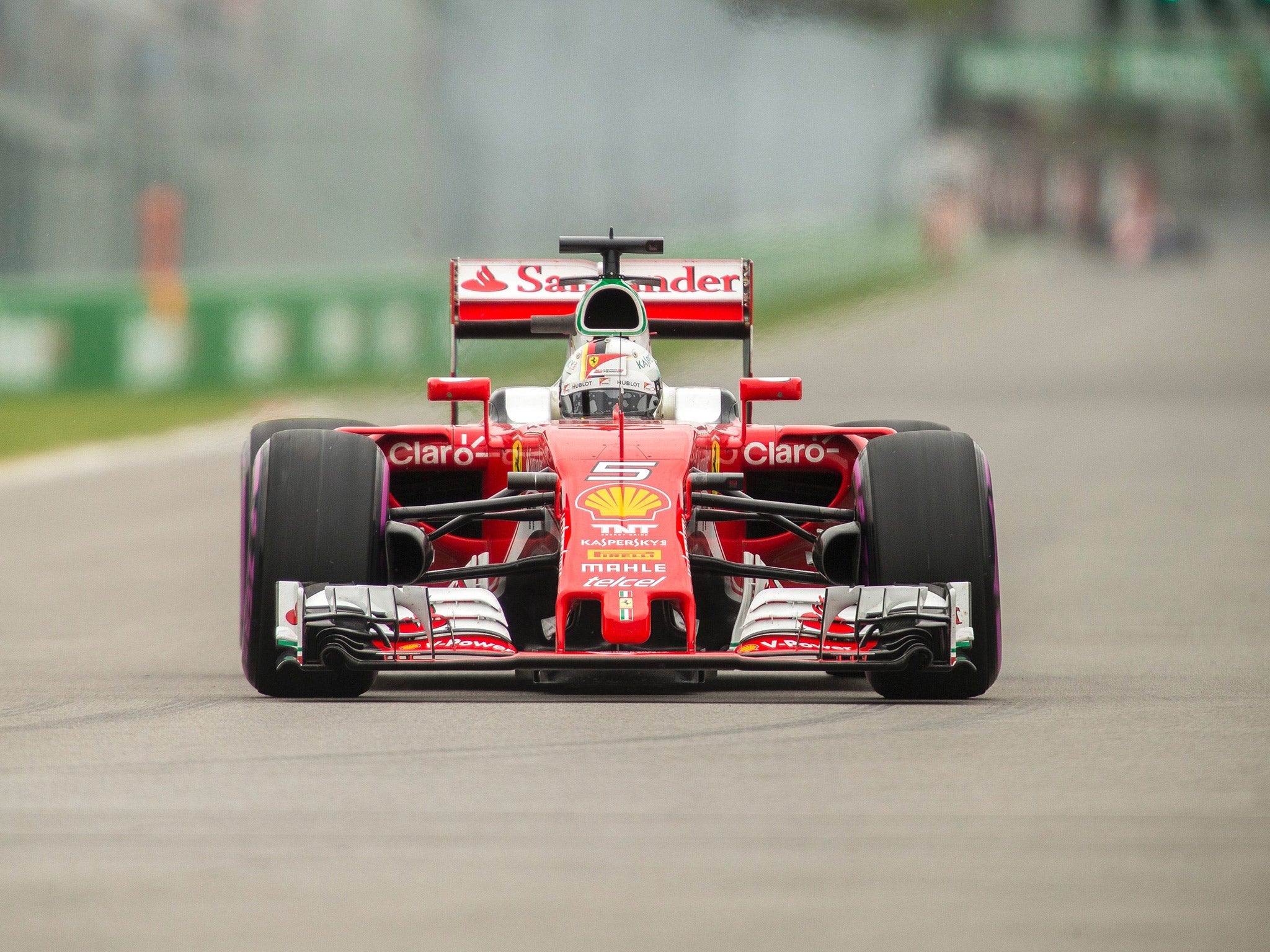 Sebastian Vettel starts third after putting in an impressive lap