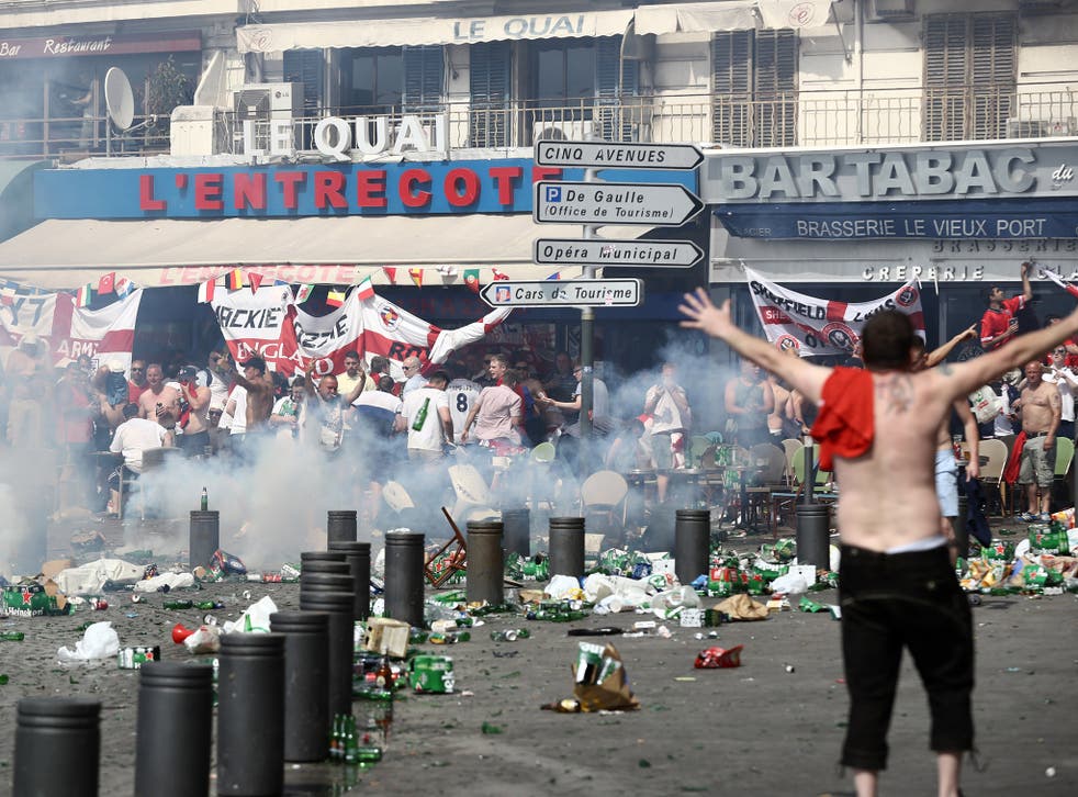 England fans have been involved in three days of violent clashes in Marseille