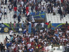 Read more

England fans 'charged' by Russian supporters after final whistle