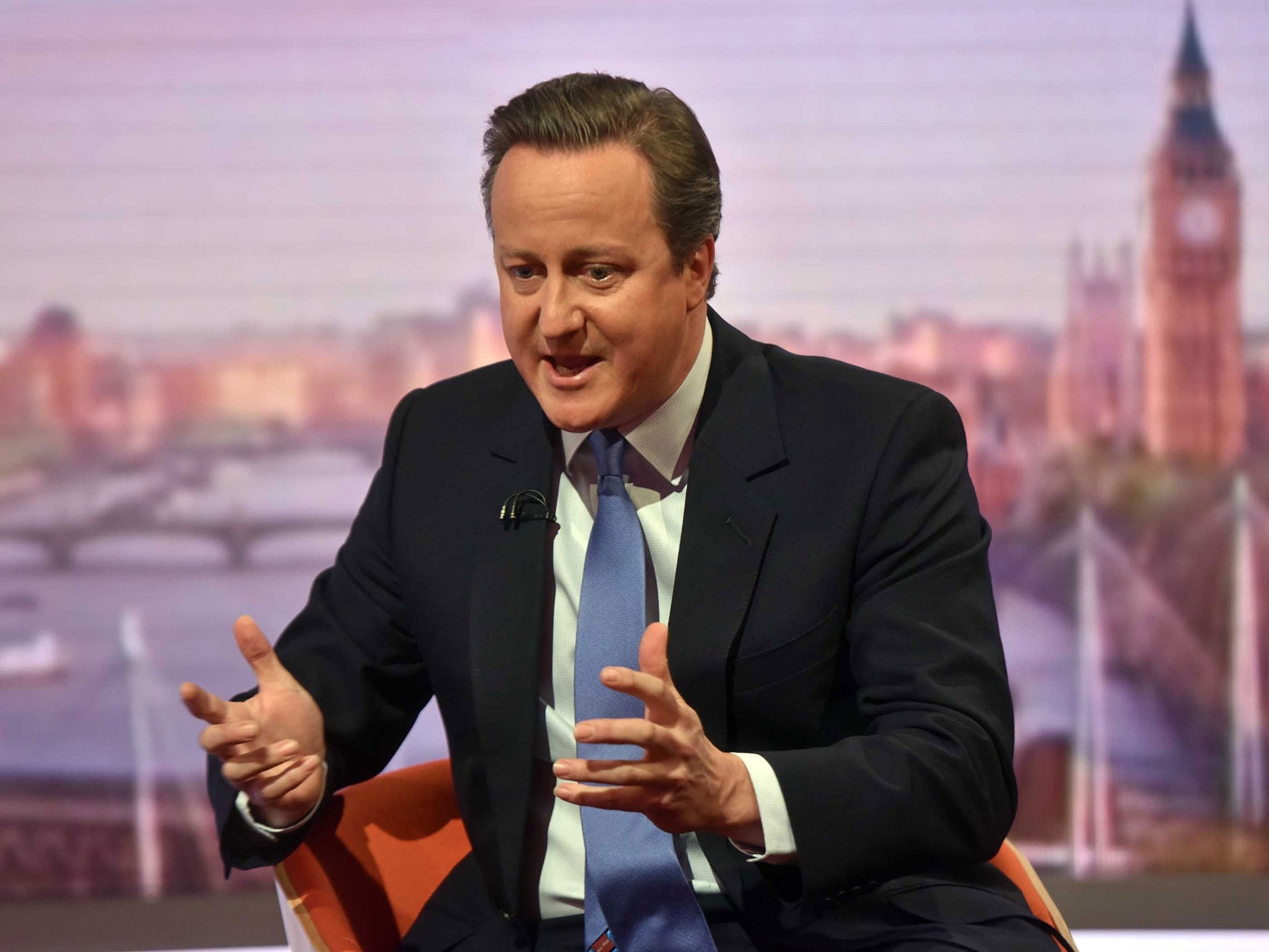 David Cameron tells Andrew Marr a vote for leave would mean a 'lost decade for Britain'